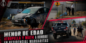 Menor de edad atropella y mata a hombre en Residencial Margaritas