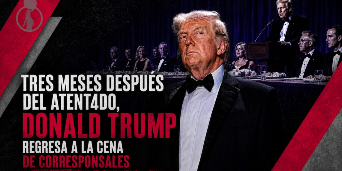Tres meses después del atentado, Donald Trump regresa a la Cena de Corresponsales.