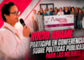 Rocío Adame participa en conferencia sobre políticas públicas para las mujeres
