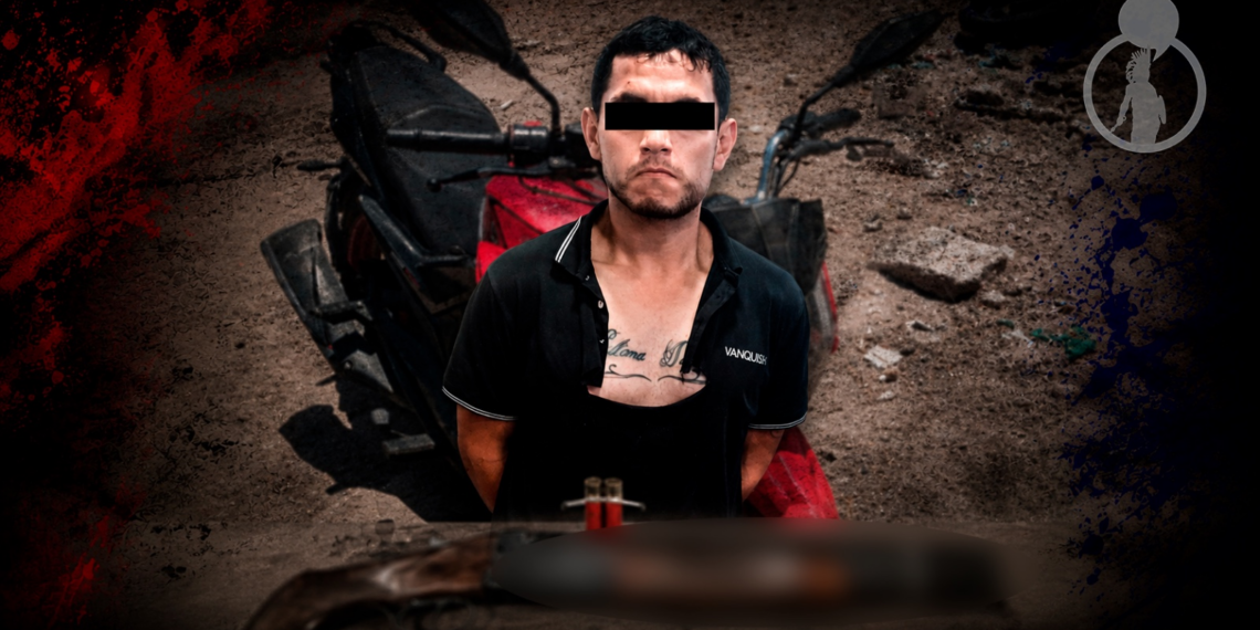 Detienen a hombre con escopeta tras persecución en la colonia Reforma; estaría relacionado con robo a Oxxo