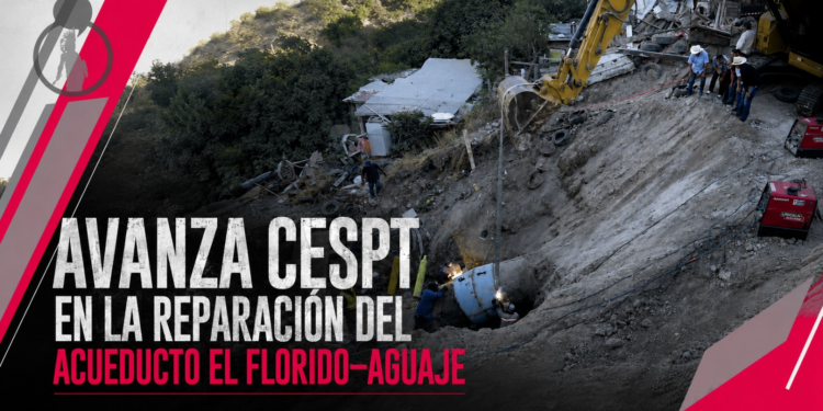 AVANZA CESPT EN LA REPARACIÓN DEL ACUEDUCTO EL FLORIDO–AGUAJE