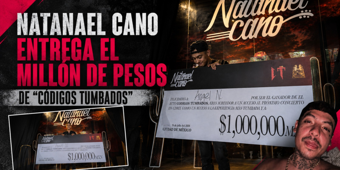 Natanael Cano entrega el millón de pesos de “Códigos Tumbados”; ya tiene ganador del reto en CDMX
