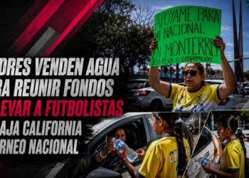Madres venden agua para reunir fondos y llevar a futbolistas de Baja California a torneo nacional