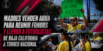 Madres venden agua para reunir fondos y llevar a futbolistas de Baja California a torneo nacional