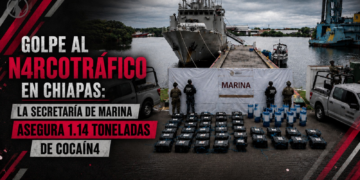 Golpe al narcotráfico en Chiapas: La secretaría de marina asegura 1.14 toneladas de cocaína