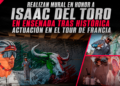 Realizan mural en honor a Isaac del Toro en Ensenada tras histórica actuación en el Tour de Francia
