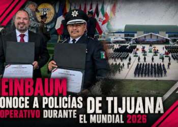 Sheinbaum reconoce a Policía Municipal de Tijuana por operativo durante el Mundial 2026