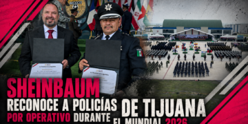 Sheinbaum reconoce a Policía Municipal de Tijuana por operativo durante el Mundial 2026