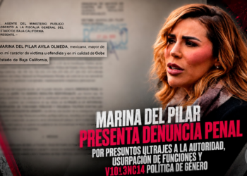 Marina del Pilar presenta denuncia penal por presuntos ultrajes a la autoridad, usurpación de funciones y violencia política de género