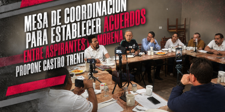 MESA DE COORDINACIÓN PARA ESTABLECER ACUERDOS ENTRE ASPIRANTES DE MORENA, PROPONE CASTRO TRENTI