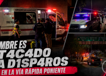 Hombre es atacado a disparos en la Vía Rápida Poniente; fue trasladado grave al hospital