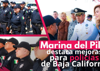 Marina del Pilar destaca mejoras para policías de Baja California