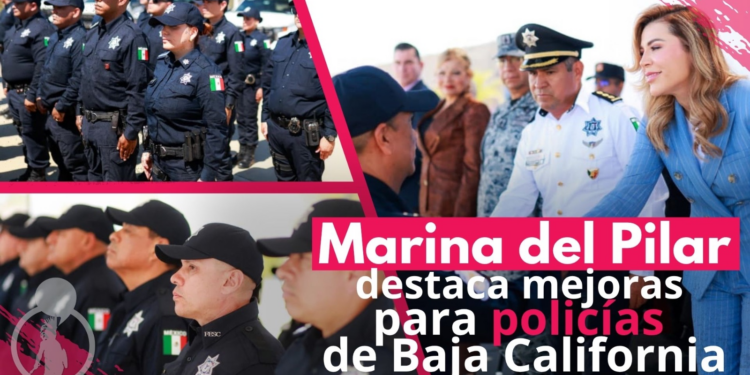 Marina del Pilar destaca mejoras para policías de Baja California