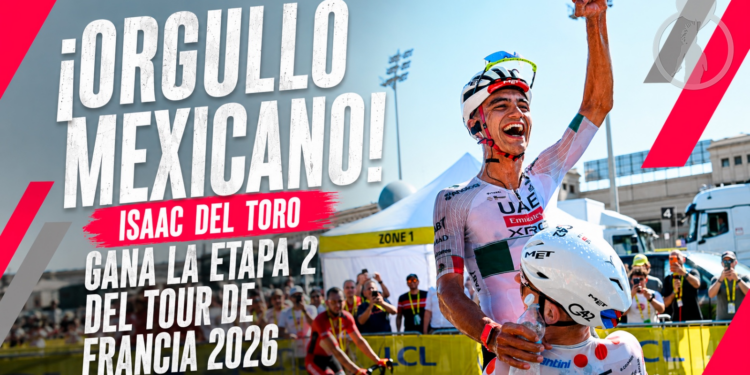 El ciclista mexicano Isaac del Toro gana la segunda etapa del Tour de Francia 2026