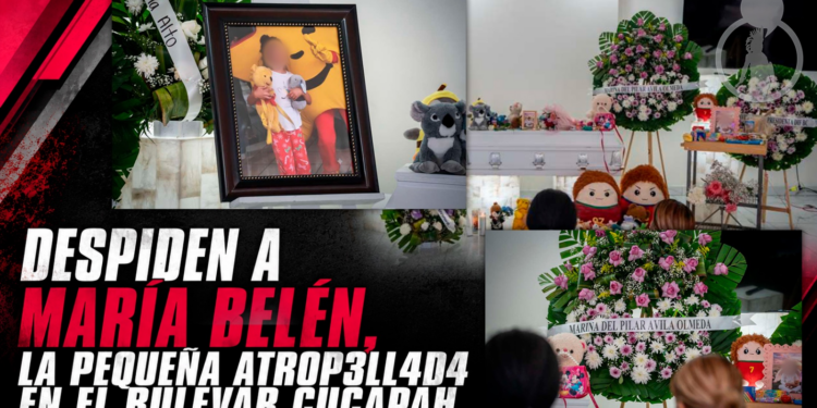 Despiden a María Belén, la pequeña que murió tras ser atropellada en el bulevar Cucapah