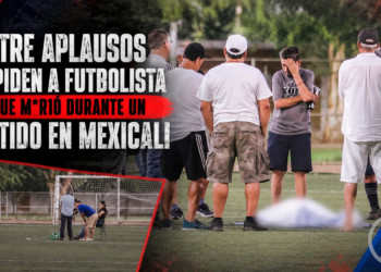 Entre aplausos despiden a futbolista que murió durante un partido en Mexicali