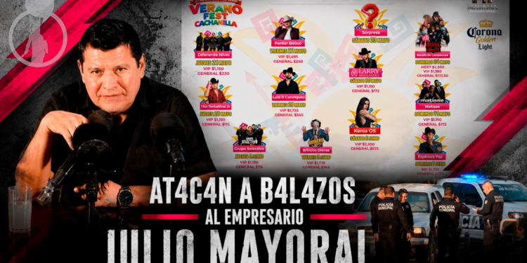 Atacan a balazos al empresario Julio Mayoral en la colonia Popular 6 de Enero