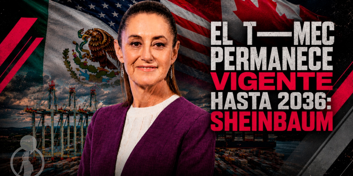 El T-MEC permanece vigente hasta 2036: Claudia Sheinbaum