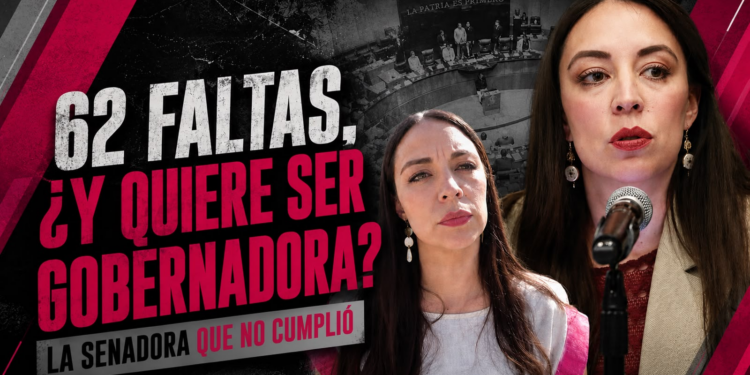62 faltas. ¿Y así quiere ser gobernadora de Baja California?
