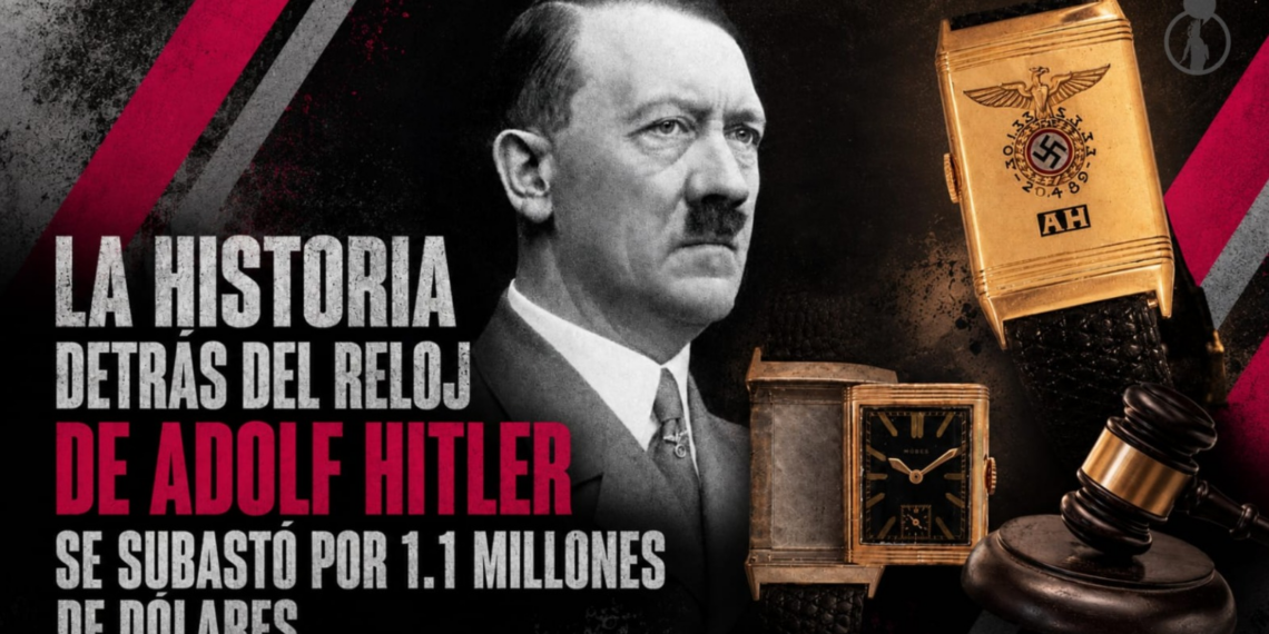 La historia detrás del reloj de Adolf Hitler; se subastó por 1.1 millones de dólares.