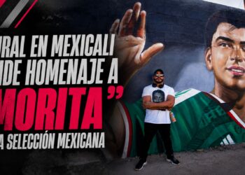 Mural en Mexicali rinde homenaje a “Morita” de la Selección Mexicana