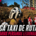 Vuelca Taxi de ruta y deja varias personas lesionadas