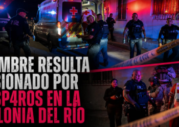 Hombre resulta lesionado por disparos en la colonia Del Río
