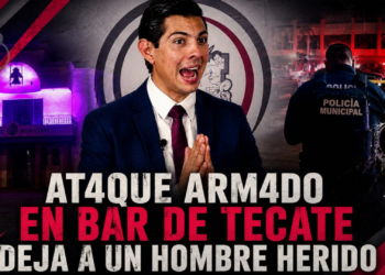 Ataque armado en bar de Tecate deja a un hombre herido
