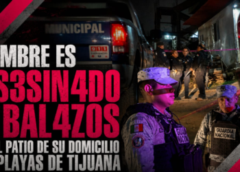 Hombre es asesinado a balazos en el patio de su domicilio en Playas de Tijuana