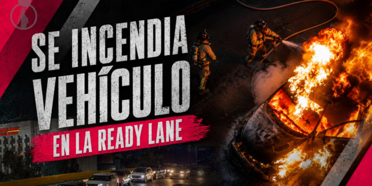 Se incendia vehículo en la Ready Lane