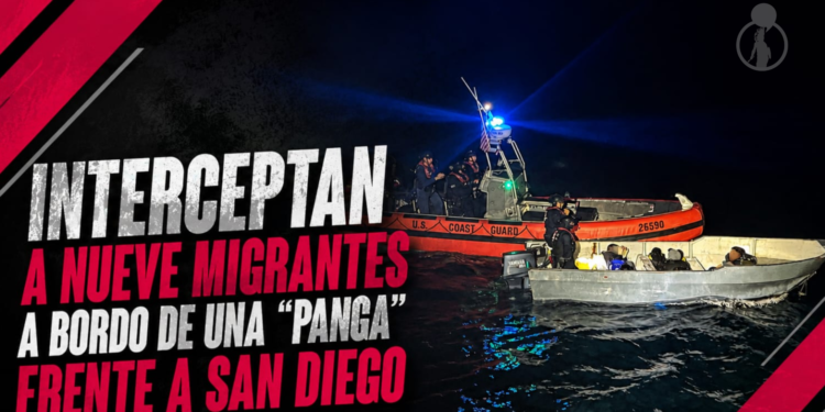 Interceptan a nueve migrantes a bordo de una “panga” frente a San Diego