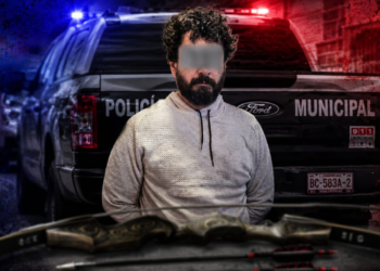 Municipales detienen a hombre que lanzaba flechas con un arco en Playas de Tijuana