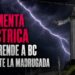 Tormenta eléctrica sorprende a BC durante la madrugada