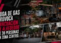 Fuga de gas provoca evacuación de alrededor de 30 personas en Zona Centro