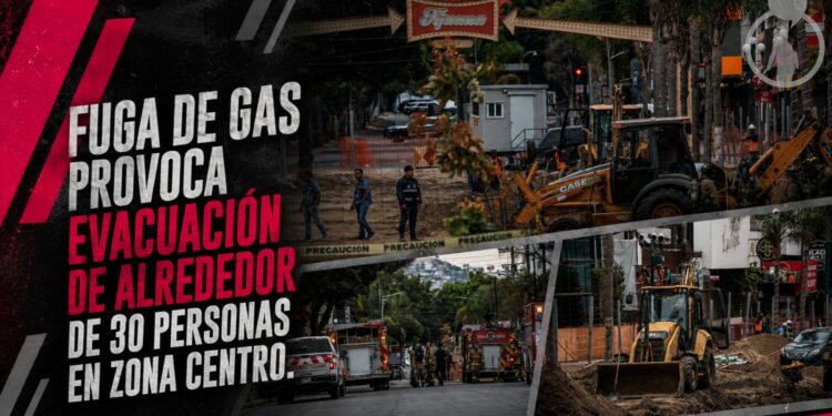 Fuga de gas provoca evacuación de alrededor de 30 personas en Zona Centro
