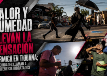 Calor y humedad elevan la sensación térmica en Tijuana; autoridades llaman a mantenerse hidratados
