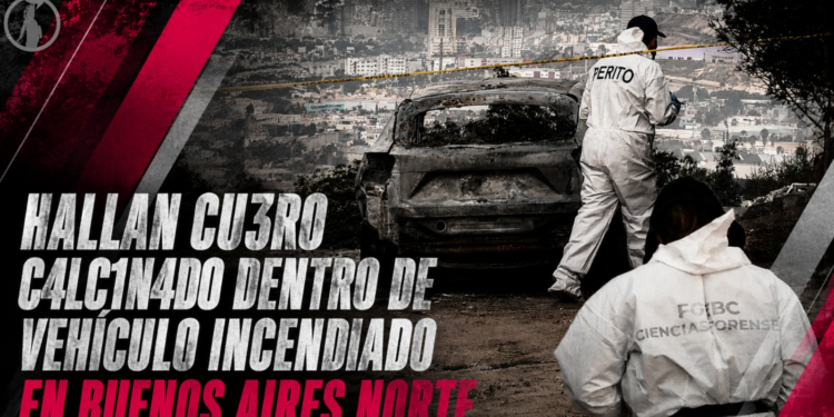 Hallan cuerpo calcinado dentro de vehículo incendiado en Buenos Aires Norte