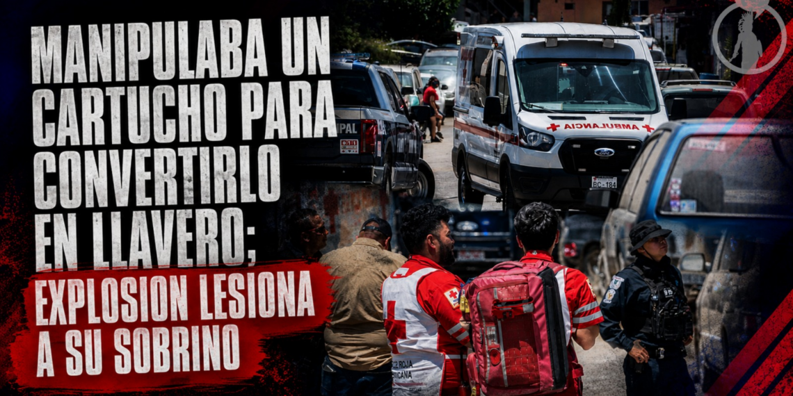 Manipulaba un cartucho para convertirlo en llavero; explosión lesiona a su sobrino