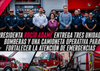 Presidenta Rocío Adame entrega tres unidades bomberas y una camioneta operativa para fortalecer la atención de emergencias