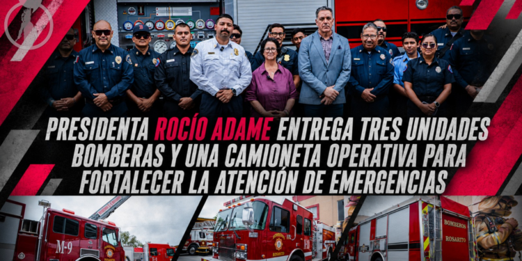Presidenta Rocío Adame entrega tres unidades bomberas y una camioneta operativa para fortalecer la atención de emergencias