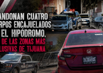 Abandonan cuatro cuerpos encajuelados en el Hipódromo, una de las zonas más exclusivas de Tijuana