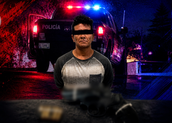 Detienen a hombre con arma de fuego y 96 dosis de presunto cristal