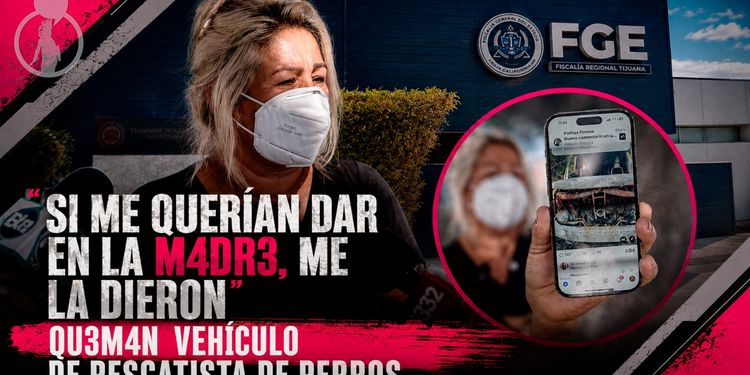 “Si me querían dar en la madre, me la dieron”: queman vehículo de rescatista de perros