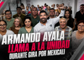 Armando Ayala llama a la unidad durante gira por Mexicali