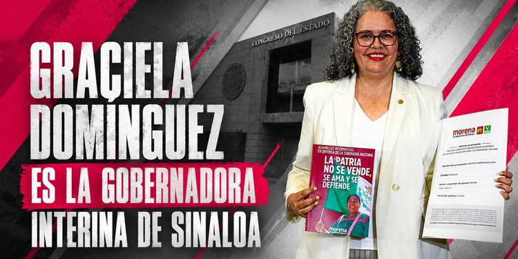 Graciela Domínguez asume como gobernadora interina de Sinaloa en sustitución de Rocha Moya