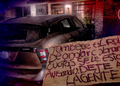 Balean vivienda y vehículo y dejan mensaje de amenaza