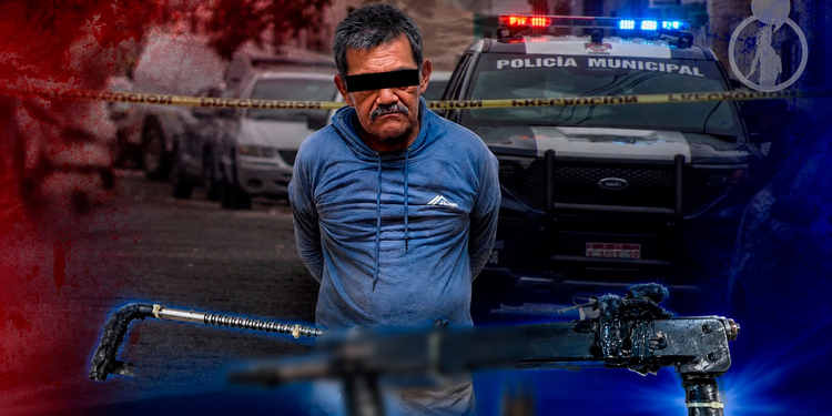 Detienen a hombre que intentó escapar con un arma hechiza