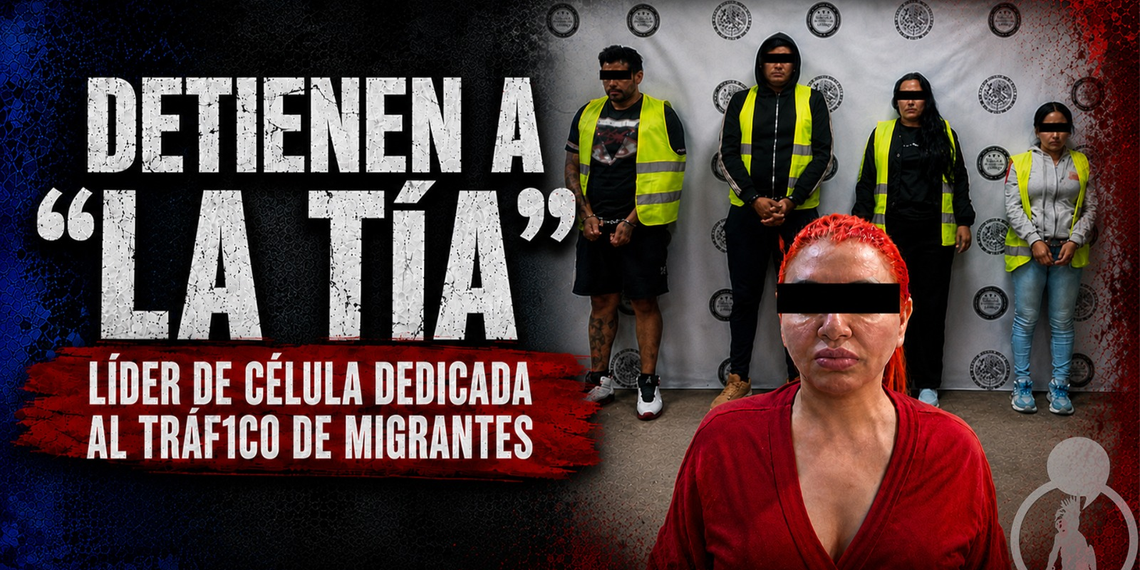Detienen a “La Tía”, presunta líder de célula dedicada al tráfico de migrantes