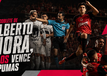 Con doblete de Gilberto Mora, Xolos vence a Pumas