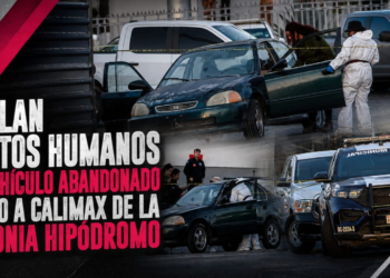 Hallan restos humanos en vehículo abandonado junto a Calimax de la colonia Hipódromo